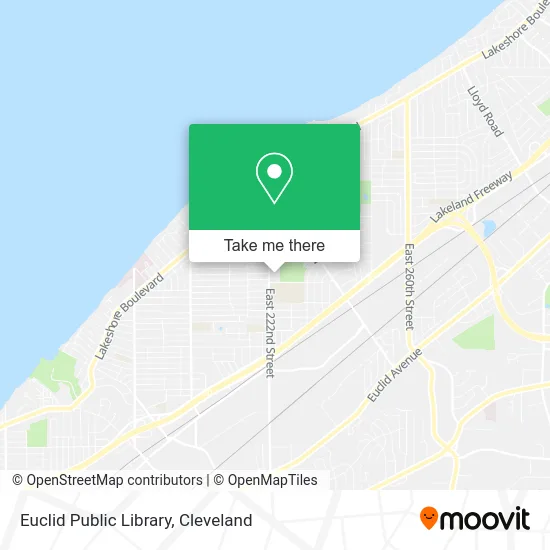 Euclid Public Library map