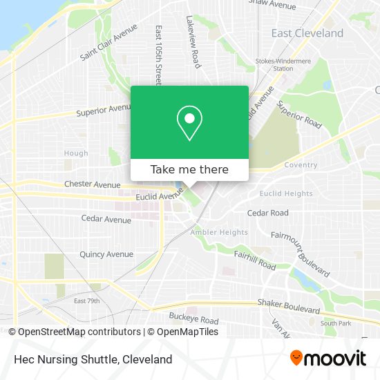 Hec Nursing Shuttle map
