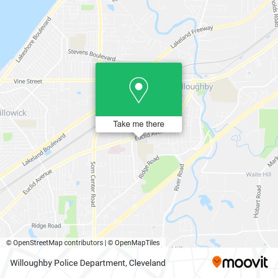 Mapa de Willoughby Police Department