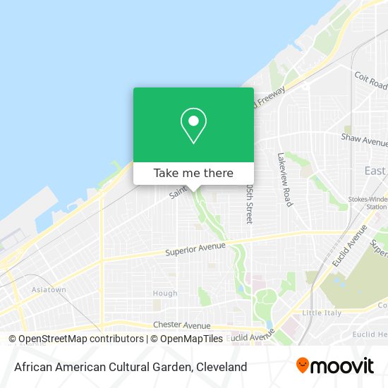 Mapa de African American Cultural Garden