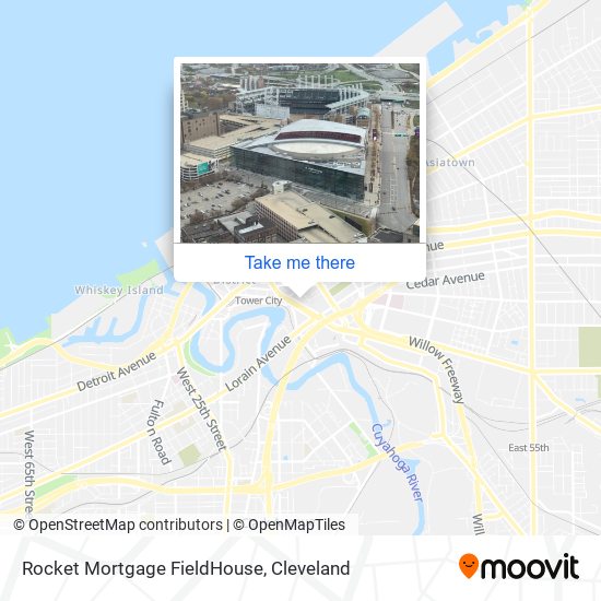 Mapa de Rocket Mortgage FieldHouse