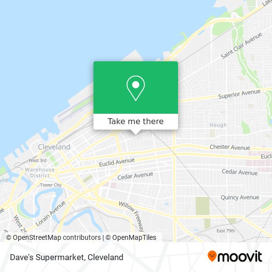Dave's Supermarket map