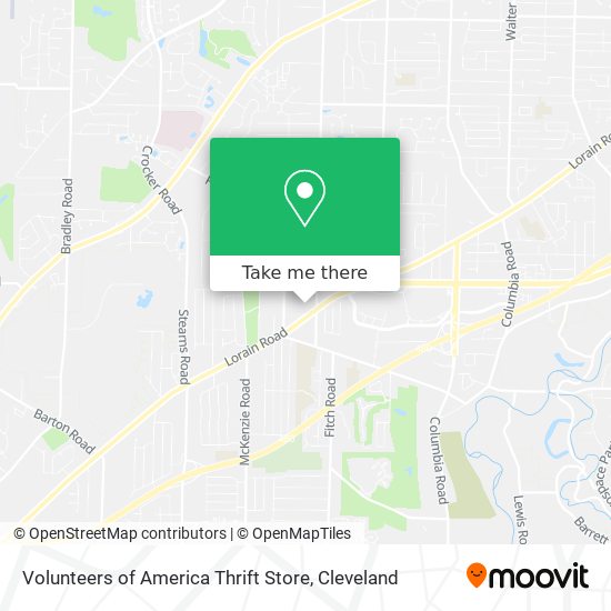 Mapa de Volunteers of America Thrift Store