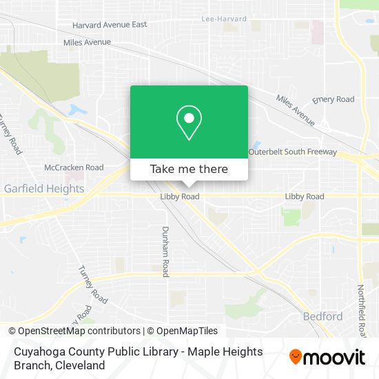 Cuyahoga County Public Library - Maple Heights Branch map