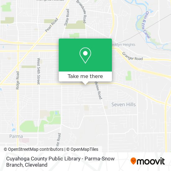 Cuyahoga County Public Library - Parma-Snow Branch map