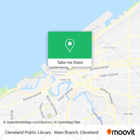 Cleveland Public Library - Main Branch map