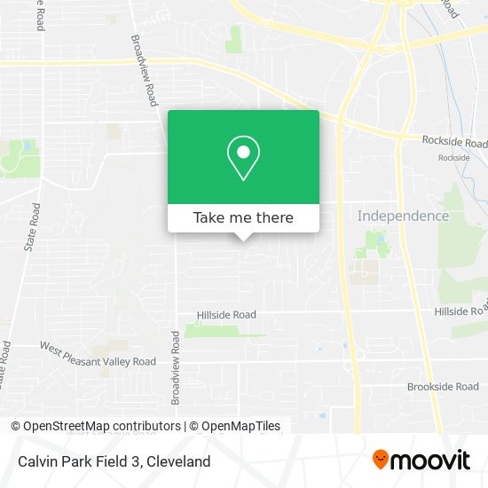 Calvin Park Field 3 map