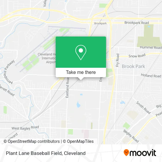 Plant Lane Baseball Field map