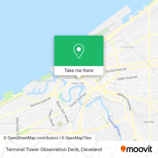 Terminal Tower Observation Deck map