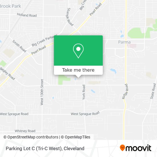 Parking Lot C (Tri-C West) map