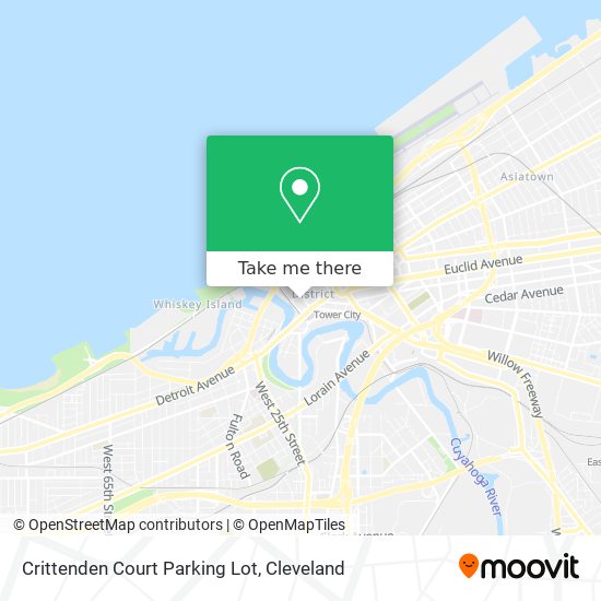 Mapa de Crittenden Court Parking Lot