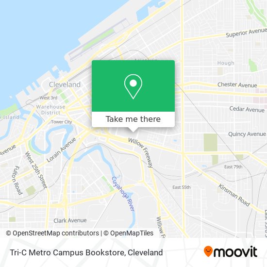 Tri-C Metro Campus Bookstore map