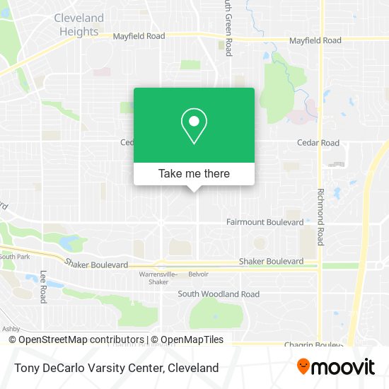Tony DeCarlo Varsity Center map