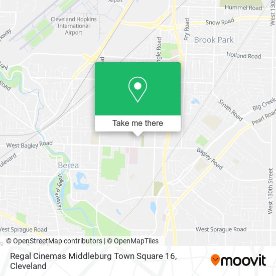 Mapa de Regal Cinemas Middleburg Town Square 16