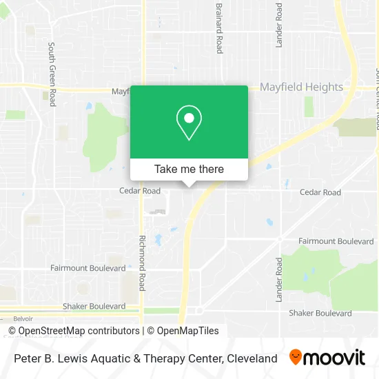 Peter B. Lewis Aquatic & Therapy Center map