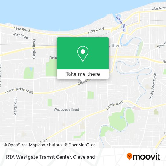 Mapa de RTA Westgate Transit Center