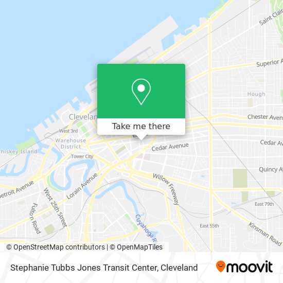 Stephanie Tubbs Jones Transit Center map