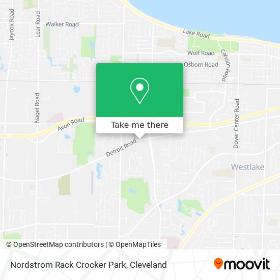 Nordstrom Rack Crocker Park map