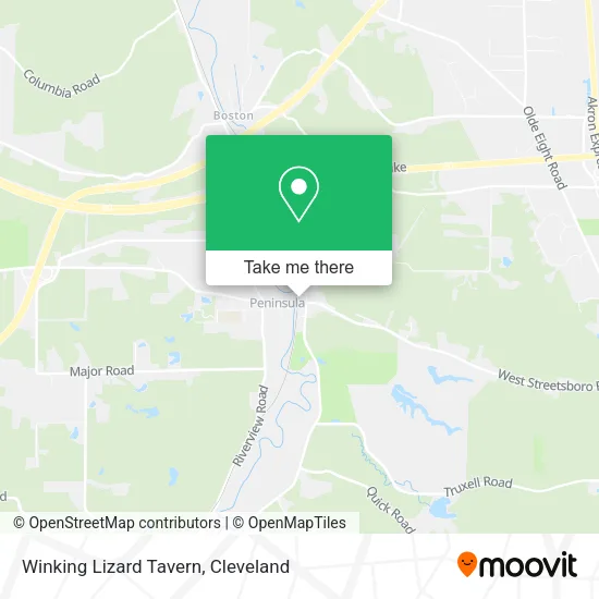 Winking Lizard Tavern map