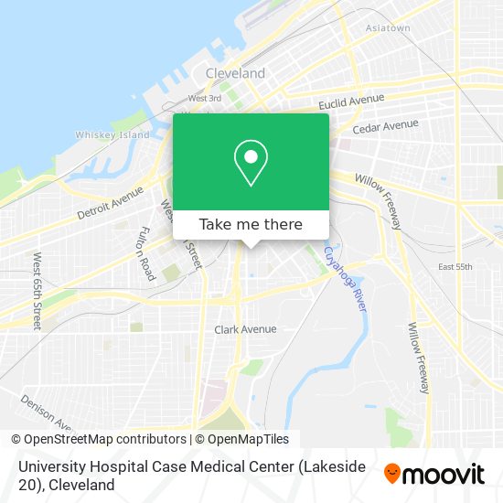 University Hospital Case Medical Center (Lakeside 20) map