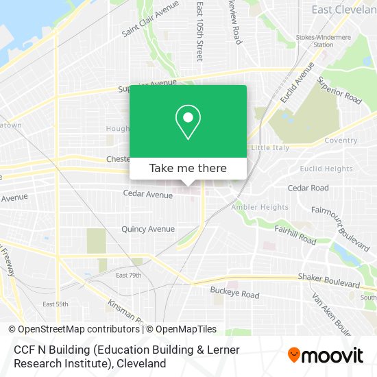 Mapa de CCF N Building (Education Building & Lerner Research Institute)