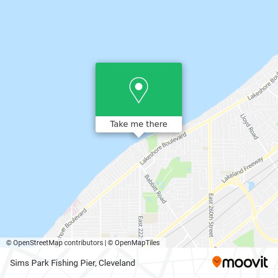 Sims Park Fishing Pier map