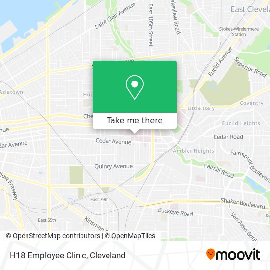 H18 Employee Clinic map