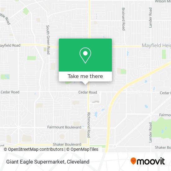 Giant Eagle Supermarket map