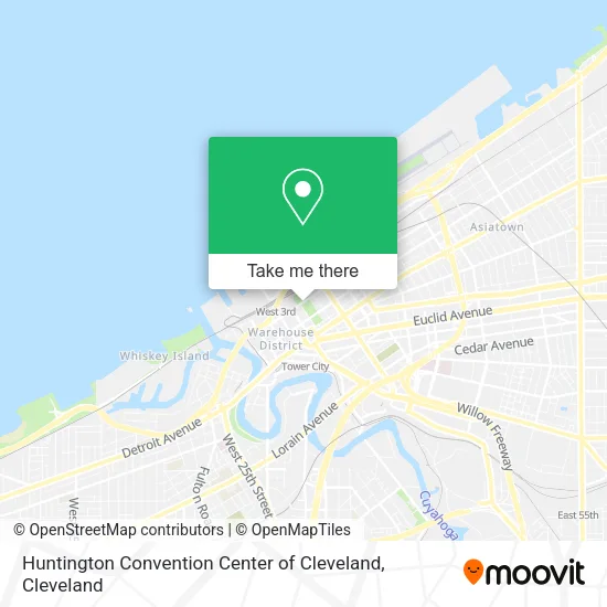 Mapa de Huntington Convention Center of Cleveland