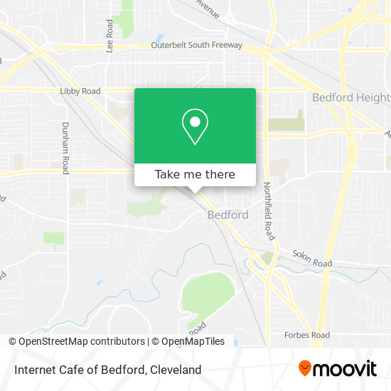 Internet Cafe of Bedford map