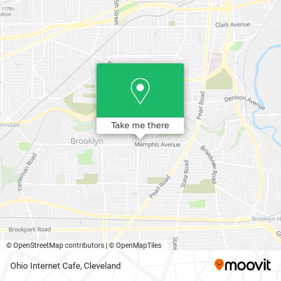 Ohio Internet Cafe map