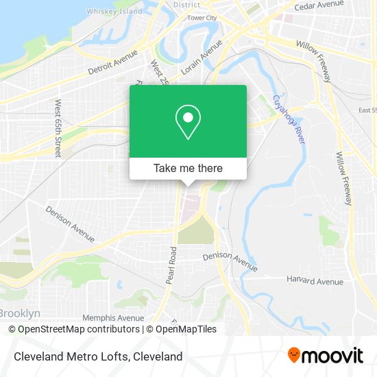 Cleveland Metro Lofts map