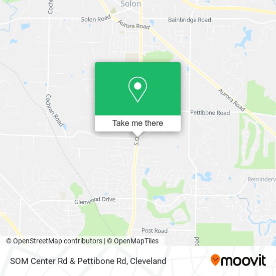 SOM Center Rd & Pettibone Rd map