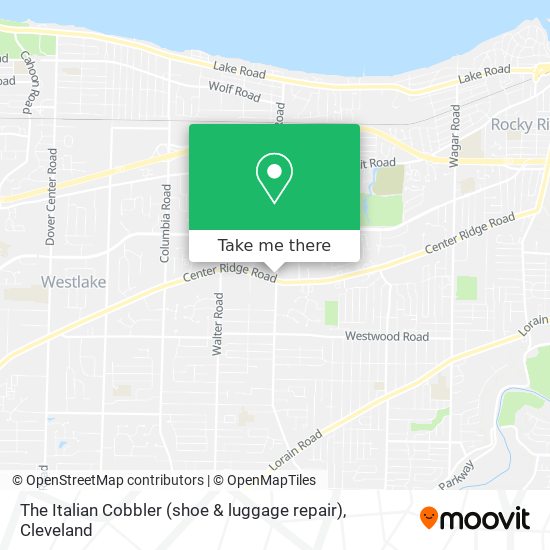 The Italian Cobbler (shoe & luggage repair) map