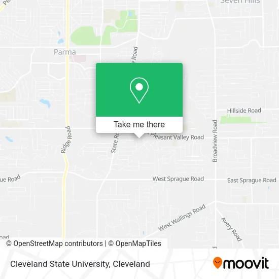Cleveland State University map