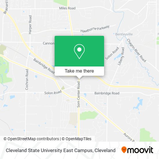 Cleveland State University East Campus map