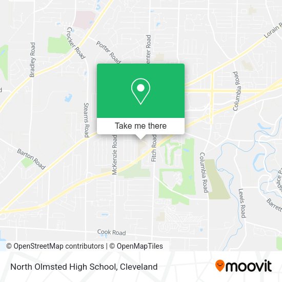 North Olmsted High School map