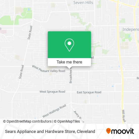 Mapa de Sears Appliance and Hardware Store