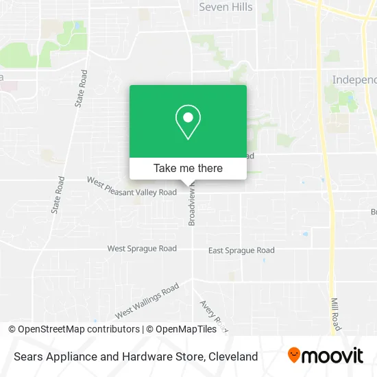 Sears Appliance and Hardware Store map