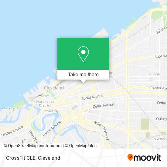 CrossFit CLE map