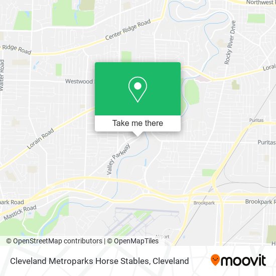 Mapa de Cleveland Metroparks Horse Stables