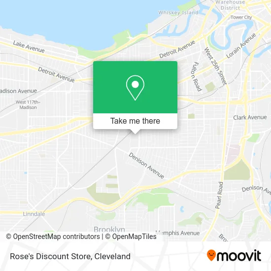 Rose's Discount Store map