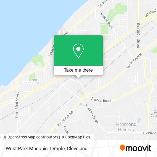 West Park Masonic Temple map
