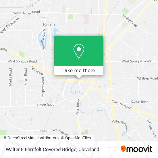 Mapa de Walter F Ehrnfelt Covered Bridge