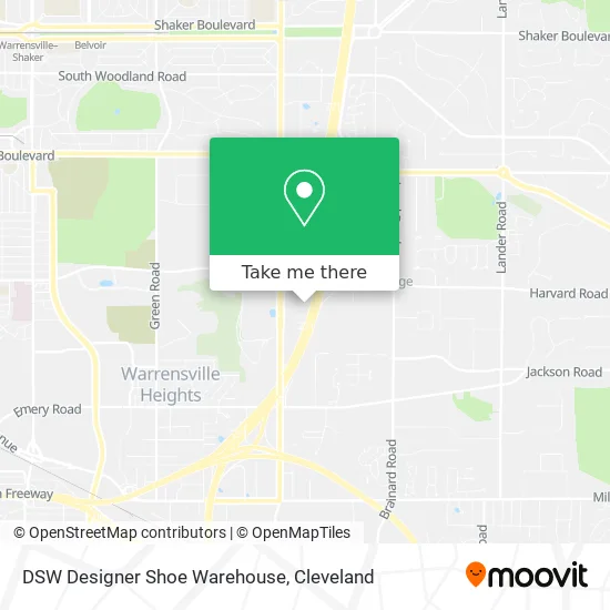 DSW Designer Shoe Warehouse map