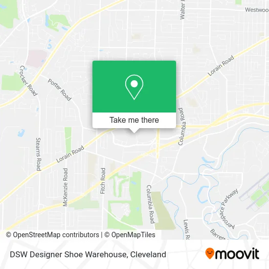 DSW Designer Shoe Warehouse map
