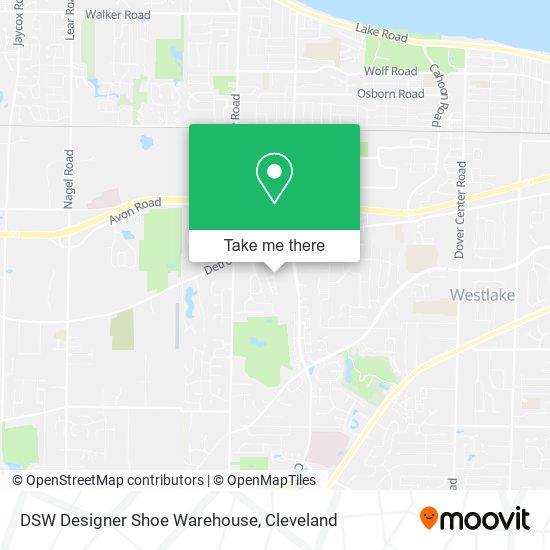 Mapa de DSW Designer Shoe Warehouse