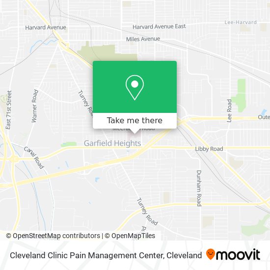 Mapa de Cleveland Clinic Pain Management Center