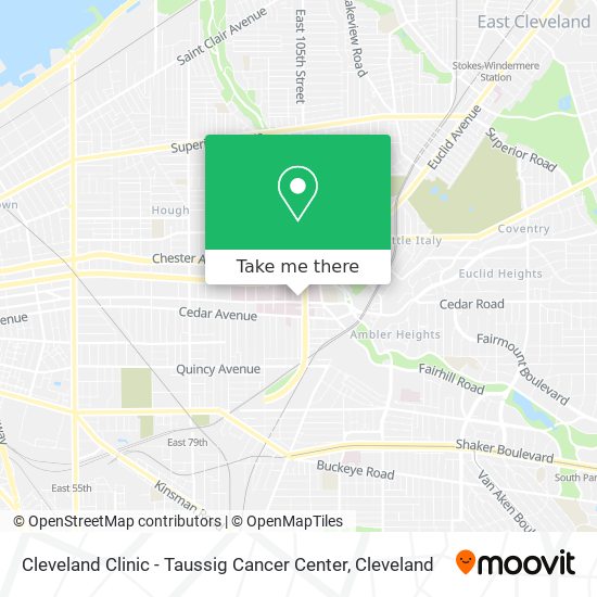 Mapa de Cleveland Clinic - Taussig Cancer Center