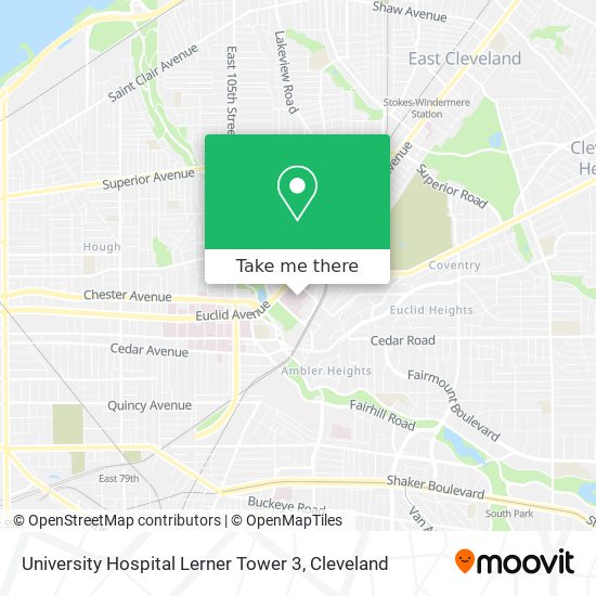 University Hospital Lerner Tower 3 map